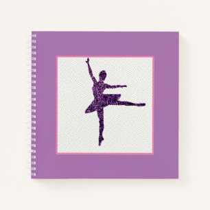 Girls Ballet Dancer Pastel - Gepersonaliseerd Notitieboek
