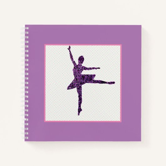Girls Ballet Dancer Pastel - Gepersonaliseerd Notitieboek (Voorkant)