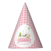 Girls Barnyard Birthday Feesthoedjes (Voorkant)