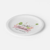 Girls Barnyard Birthday Party Papieren Bordje (Gekanteld)