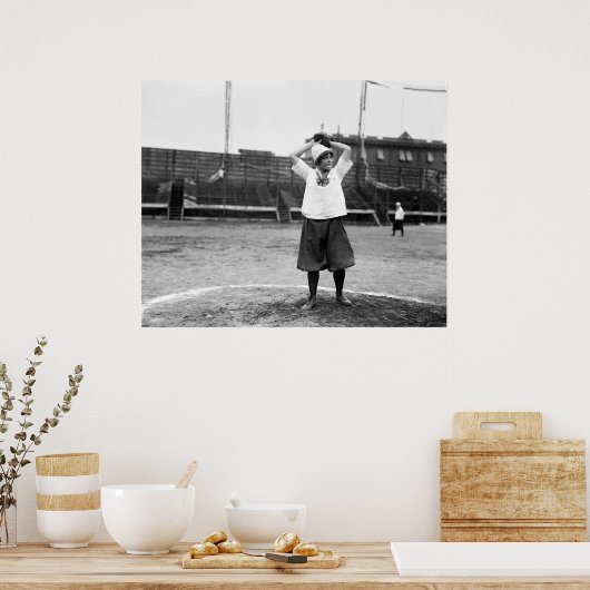 Girls Baseball, 1913 Poster (Keuken)