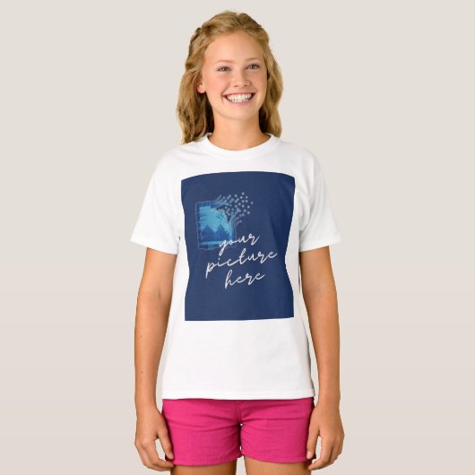 Girls' Basic T-Shirt (Voorkant volledig)