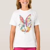 Girl's Basic T-Shirt - Rabbit (Voorkant)