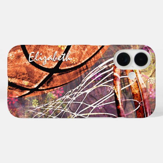 Girls Basketball Case-Mate iPhone Case (Achterkant (horizontaal))