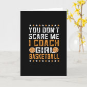 Girls Basketball coach| Basketball Kaart (Gele Bloem)