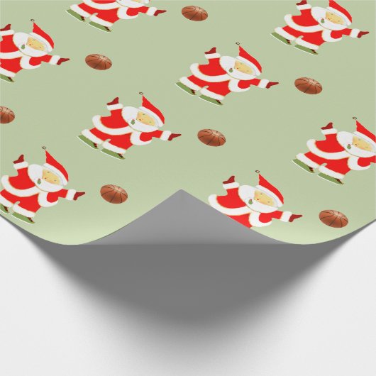 Girls Basketball Holiday Gift Cadeaupapier (Hoek)