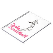 Girls Basketball Notitieboek (Linkerzijde)