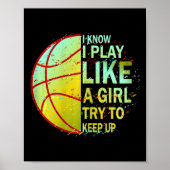 Girls Basketball Poster (Voorkant)