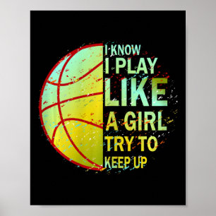 Girls Basketball Poster