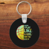 Girls Basketball Sleutelhanger (Voorkant)