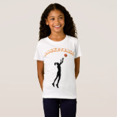 Girl's Basketball T-shirt (Voorkant volledig)
