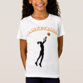 Girl's Basketball T-shirt (Voorkant)
