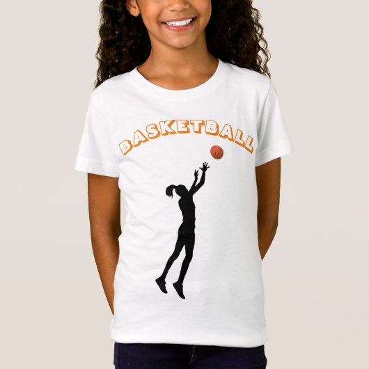 Girl's Basketball T-shirt (Voorkant)