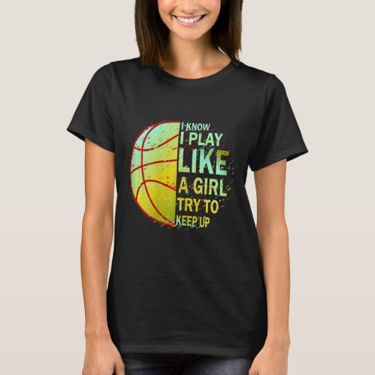 Girls Basketball T-shirt (Voorkant)