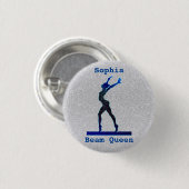 Girls Beam Queen Custom Gymnastics Pin Buttonnen Ronde Button 3,2 Cm (Voorkant /achterkant)