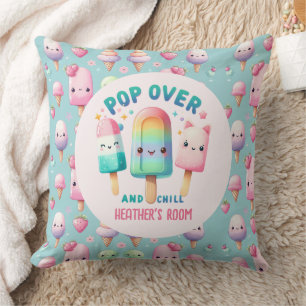 Girl's Bedroom Decor POP op Over en Chill Ice Pop Kussen