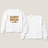 Girls Bella+Canvas Tri-blend Long Sleeve Shirt, So (Voorkant /achterkant)