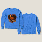 Girls Bella+Canvas Tri-blend Long Sleeve Shirt, So (Voorkant /achterkant)
