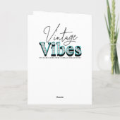 Girl's Birthday | Flowers and Cake Kaart (Achterkant)