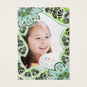 Girls Birthday-fotokaarten Visitekaartje