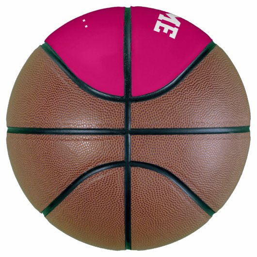 Girls Birthday gift idee aangepaste naam roze Basketbal (Rechts)