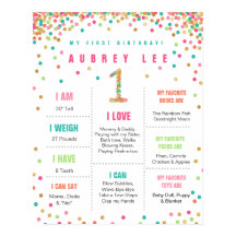 Girls Birthday Mint Blauwgroen Pink First Birthday