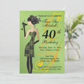 Girls Birthday Party | DY-leeftijd Kaart (Staand voorkant)