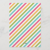 Girls Birthday Party Scavenger Hunt Birthday Party Kaart (Achterkant)