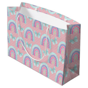 Girls Birthday Rainbows Butterflies & Polka Dots Groot Cadeauzakje