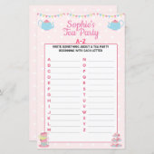 Girls Birthday Tea Party A-Z (Voorkant / Achterkant)