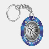 Girls Blue Cheap Speciaal op Basketball Sleutelhan Sleutelhanger (Voorkant Links)