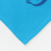 Girls Blue Gymnastics Handspring Fleece Blanket (Hoek)