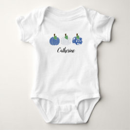 Girls Blue Pumpkin Trio Romper