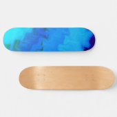Girls Blue Tie Dye Persoonlijk Skateboard (Horizontaal)