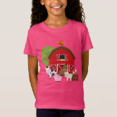 Girls Boerderij Barnyard T-shirt (Voorkant)