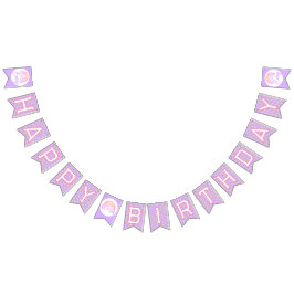 Girl's Boho Birthday Magic Pink Vlaggetjes