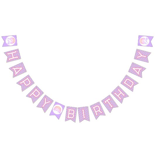 Girl's Boho Birthday Magic Pink Vlaggetjes (Alle)