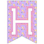 Girl's Boho Birthday Magic Pink Vlaggetjes (Tweede vlag)