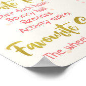 Girls Boho Floral 1st Birthday Milestone Poster (Hoek)