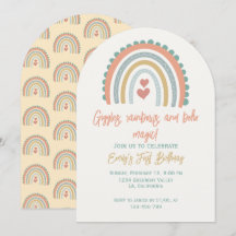 Girl's Boho Rainbow Dreams Bord Geel