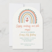 Girl's Boho Rainbow Dreams licht koraal Kaart (Voorkant)