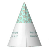 Girl's Boho Rainbow Dreams Mint Green Feesthoedjes (Achterkant)