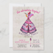 Girls Boho TeePee Birthday-uitnodigingen Kaart (Voorkant)
