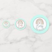 Girl's Boho Verjaardag Magic Mint groen Confetti (Voorkanten)