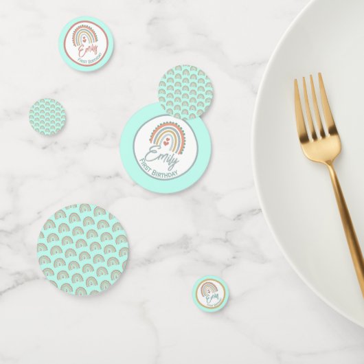 Girl's Boho Verjaardag Magic Mint groen Confetti (Groep)