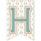 Girl's Boho Verjaardag Magic Mint groen Vlaggetjes (Tweede vlag)