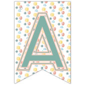 Girl's Boho Verjaardag Magic Mint groen Vlaggetjes (Derde vlag)