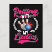 Girls Bowling Team Quote for Bowler Women Briefkaart (Voorkant)