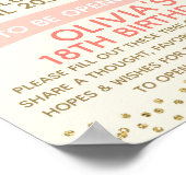 Girls Bunny Time Capsule Sign 8 x 10 inch Poster (Hoek)