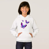 Girls Butterfly Hoodies Sweatshirts (Voorkant volledig)